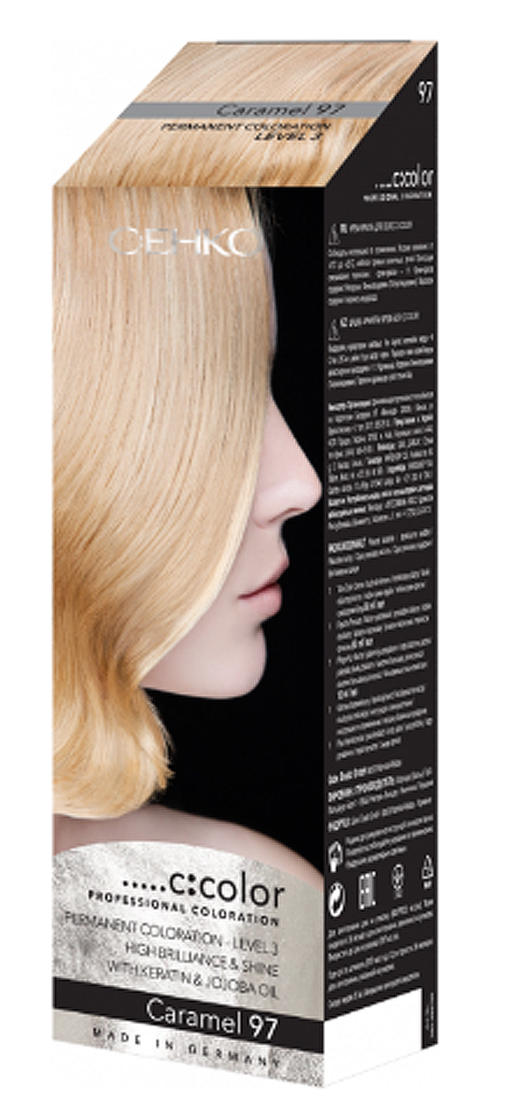 Стійка крем-фарба для волосся - C:EHKO COLOR, 97 - Карамель - фото N1