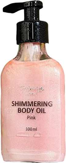 Олія для тіла мерехтливе з дозатором - Top Beauty Shimmering Body Oil Pink, 100 мл - фото N1