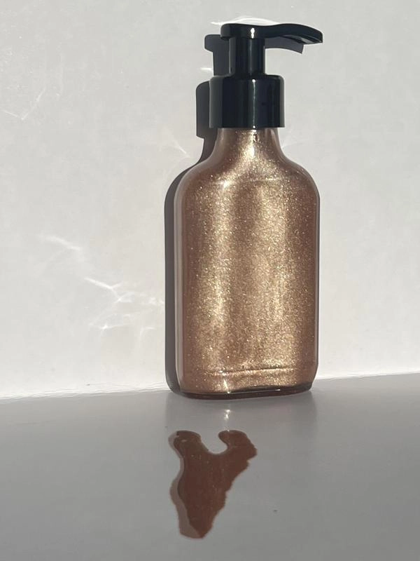 Олія для тіла мерехтливе з дозатором - Top Beauty Shimmering Body Oil Bronze, 100 мл - фото N11