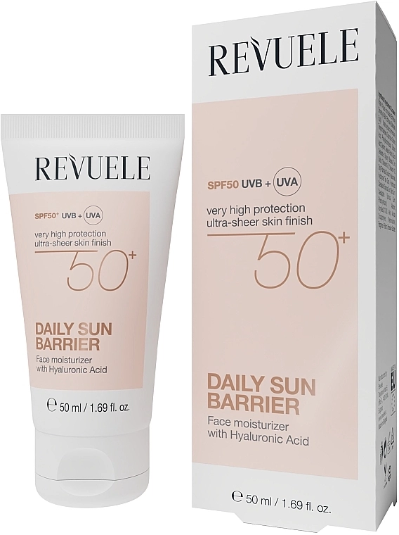 Солнцезащитный крем-барьер для лица - Revuele Daily Sun Barrier Cream SPF 50+, 50 мл - фото N3