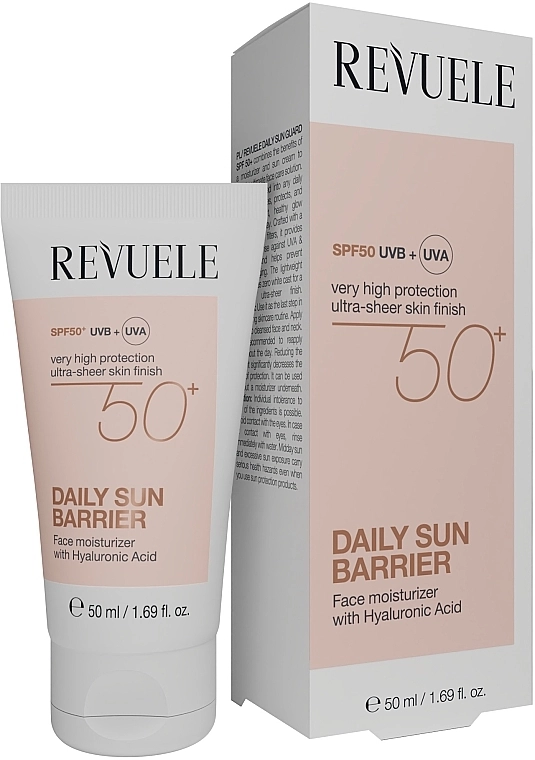 Солнцезащитный крем-барьер для лица - Revuele Daily Sun Barrier Cream SPF 50+, 50 мл - фото N2