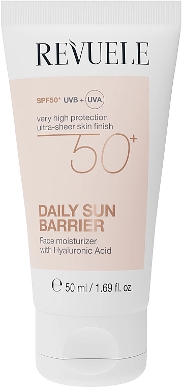 Солнцезащитный крем-барьер для лица - Revuele Daily Sun Barrier Cream SPF 50+, 50 мл - фото N1