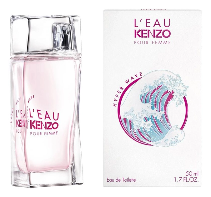 Туалетная вода женская - Kenzo L'Eau Pour Femme Hyper Wave, 50 мл - фото N1