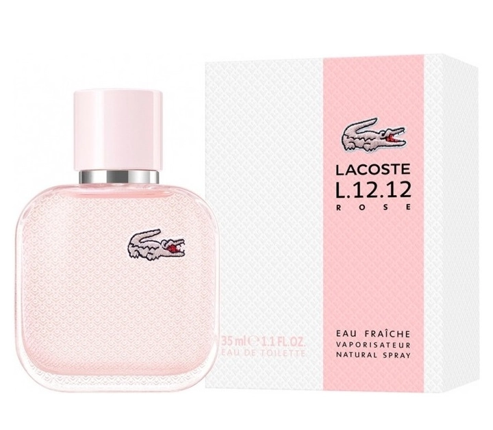 Туалетна вода жіноча - Lacoste L.12.12 Rose Eau Fraiche, 35 мл - фото N1