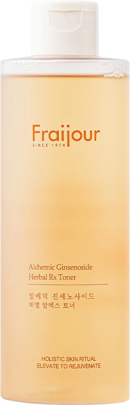Антивозрастной тонер с женьшенем и пептидами - Fraijour Alchemic Ginsenoside Herbal Rx Toner, 250 мл - фото N1