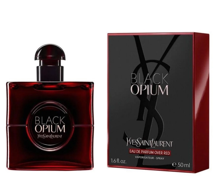 Парфюмированная вода женская - Yves Saint Laurent Black Opium Over Red, 50 мл - фото N1