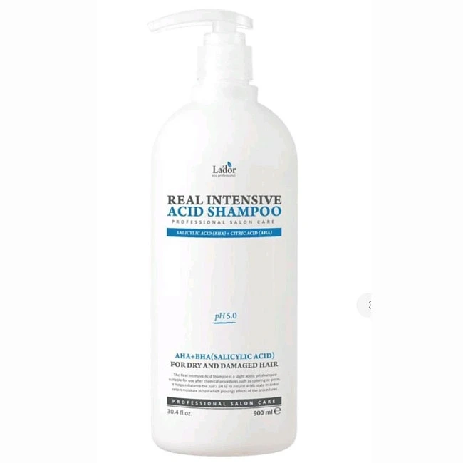 Шампунь для поврежденных волос - La'dor Real Intensive Acid Shampoo, 900 мл - фото N1