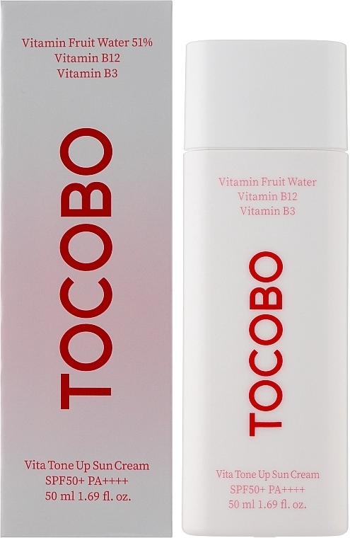 Тонирующий солнцезащитный крем - TOCOBO Vita Tone Up Sun Cream SPF50+ PA++++, 50 мл - фото N1