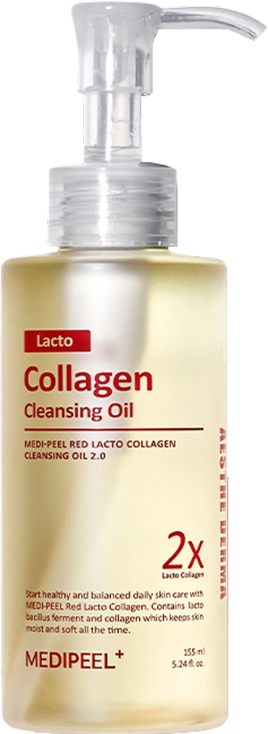 Гідрофільна олія з пробіотиками і колагеном - Medi peel Red Lacto Collagen Cleansing Oil 2.0, 200 мл - фото N1