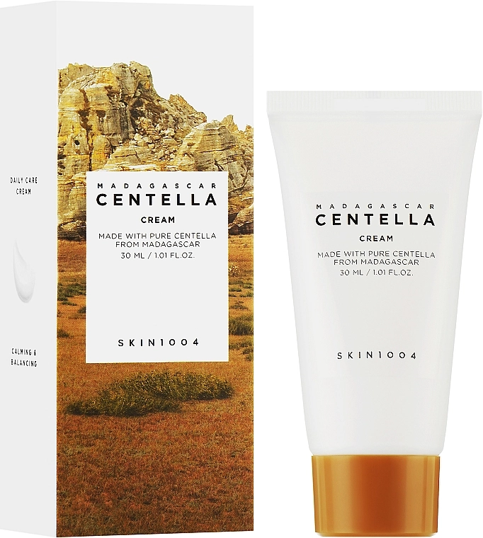 Успокаивающий и питательный крем для лица с центеллой - SKIN1004 Madagascar Centella Cream, 75 мл - фото N2