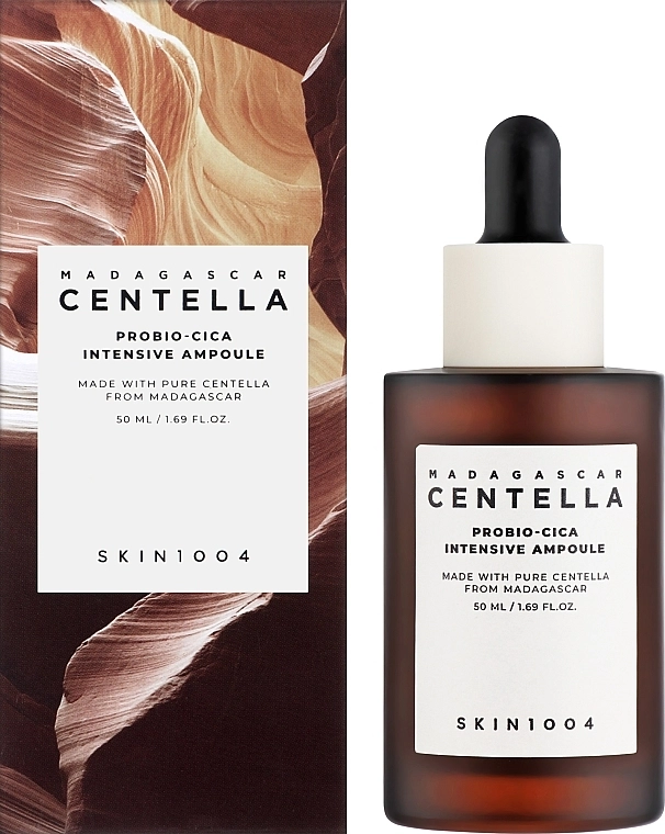 Відновлююча сироватка з пробіотиками та центеллою - SKIN1004 Madagascar Centella Probio-Cica Intensive Ampoule, 50 мл - фото N2