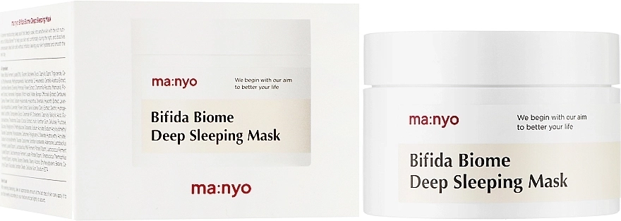 Нічна маска з пробіотиками та PHA-кислотою - Manyo Bifida Biome Deep Sleeping Mask, 100 мл - фото N2