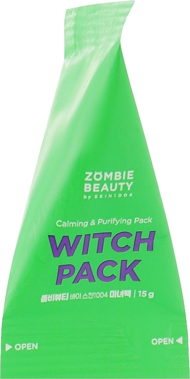 Очищающая глиняная маска с зеленым чаем - SKIN1004 Zombie Beauty Witch Pack, 4 г - фото N1