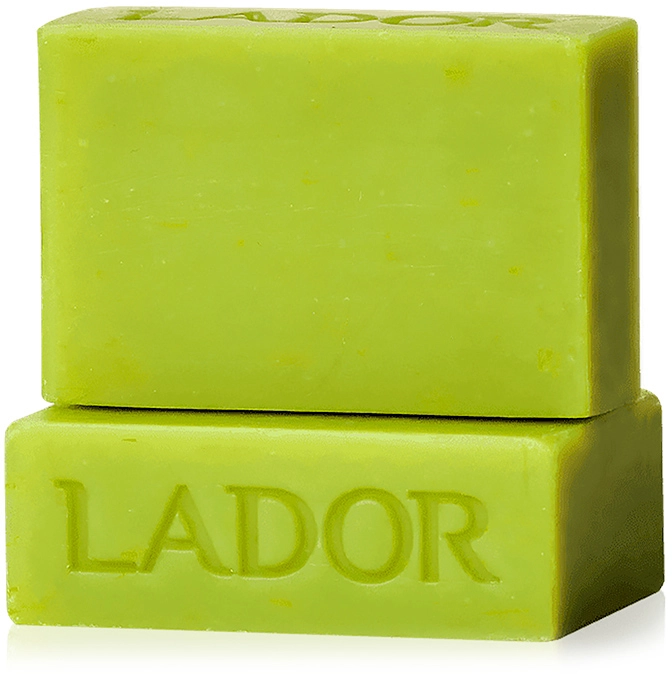 Бессиликоновый натуральный твердый шампунь - La'dor Wasabi Shampoo Bar, 115 г - фото N1