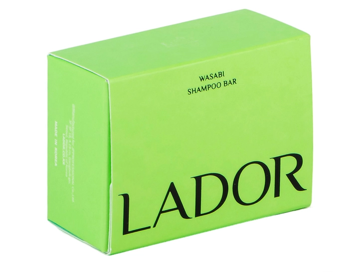 Бессиликоновый натуральный твердый шампунь - La'dor Wasabi Shampoo Bar, 115 г - фото N3