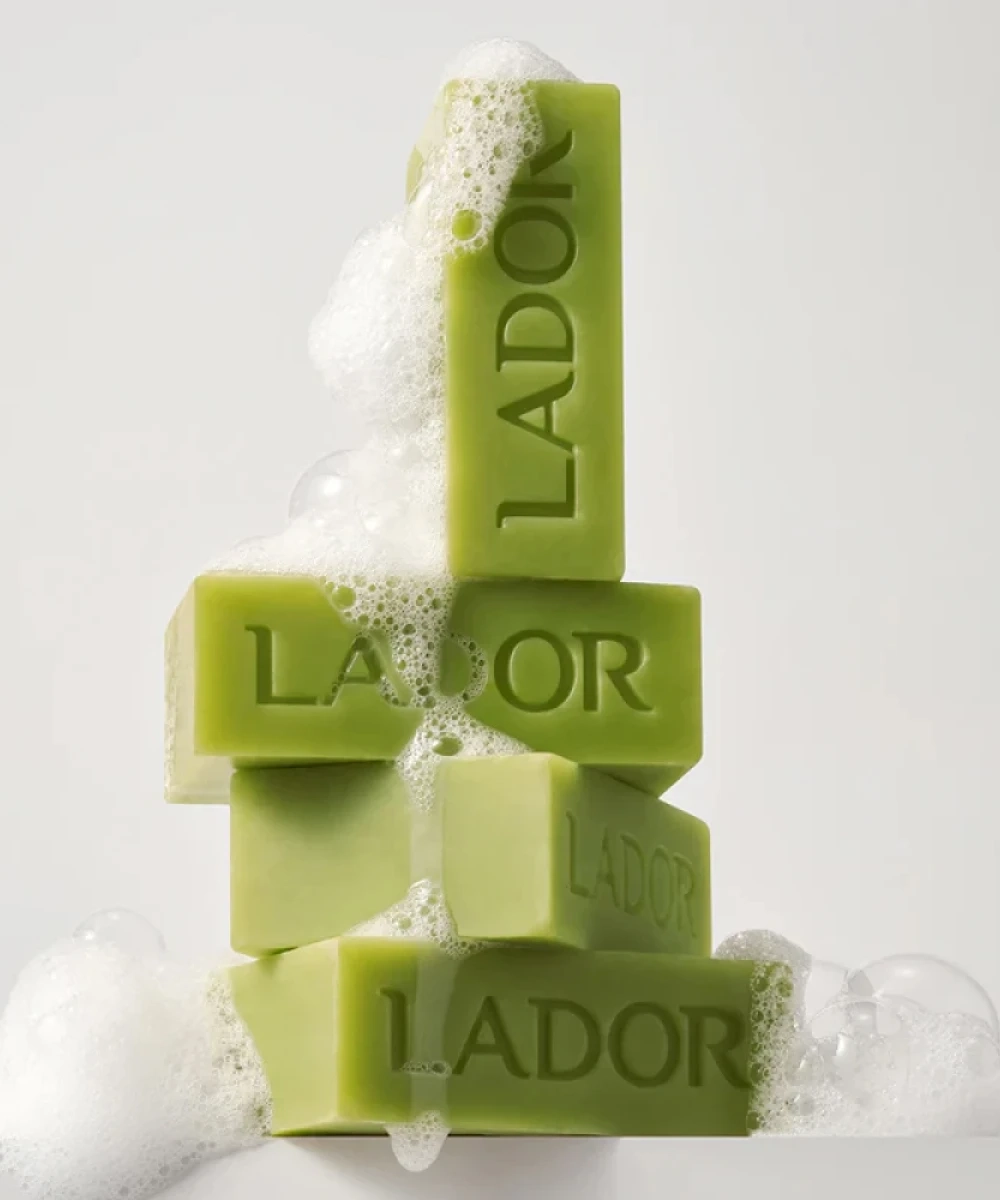 Безсиликоновий натуральний твердий шампунь - La'dor Wasabi Shampoo Bar, 115 г - фото N4