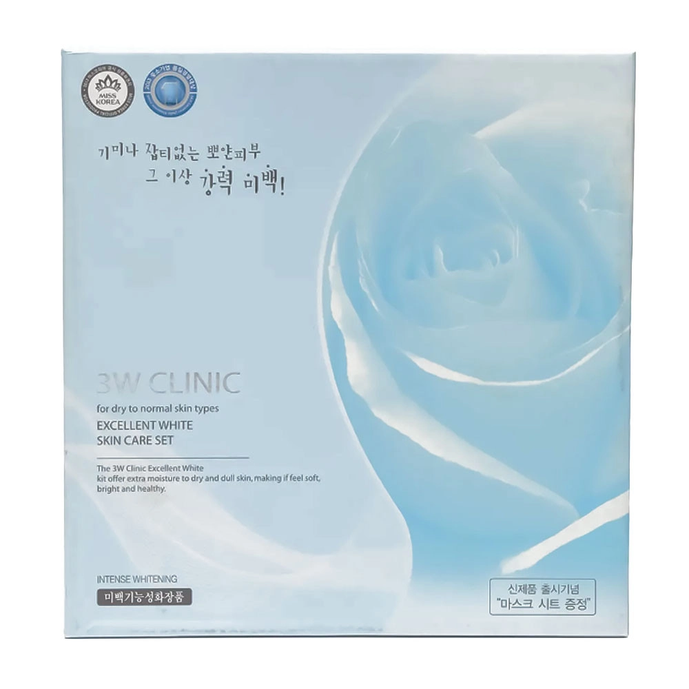 Набір косметики для обличчя - 3W Clinic Excellent White Skin Care Set, 5 продуктов - фото N2