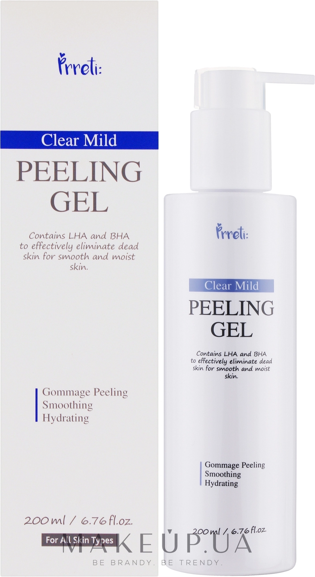 Пілінг-гель для обличчя - Prreti Clear Mild Peeling Gel, 200 мл - фото N2