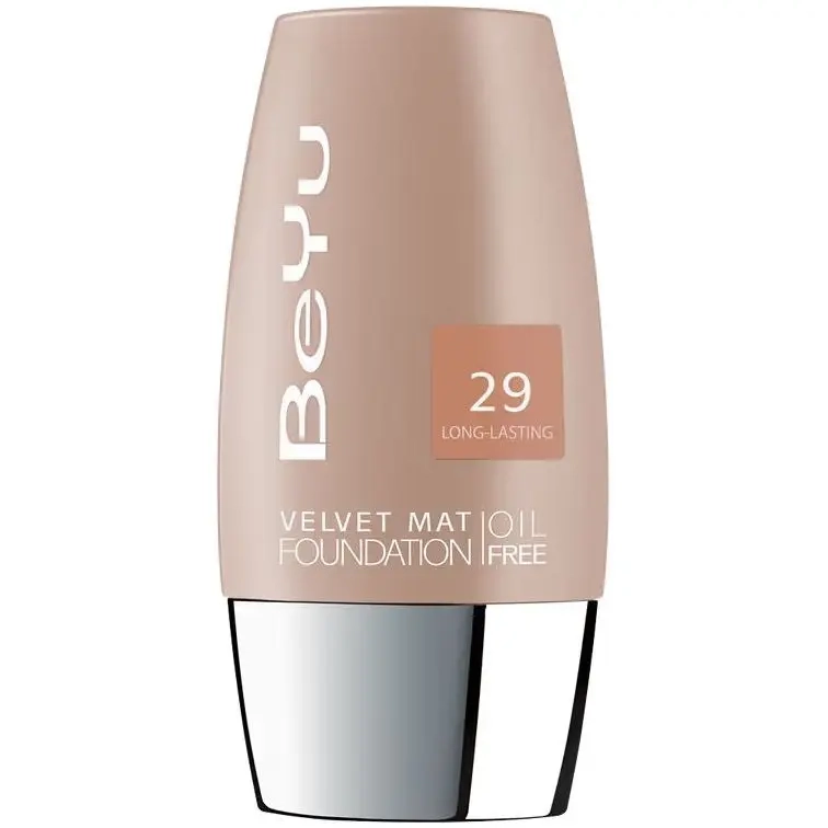 Тональний крем з матуючим ефектом - BeYu Velvet Mat Foundation, 29 - Light Khaki - фото N1