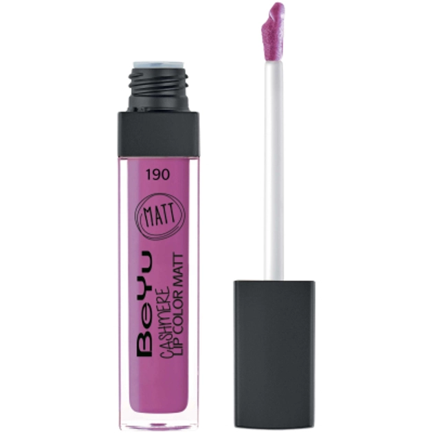 Матовый блеск для губ - BeYu Cashmere Lip Color Matt, 190 - Pink Seduction - фото N1