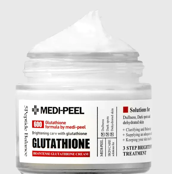 Отбеливающий крем против пигментации с глутатионом и ниацинамидом - Medi peel Bio-Intense Glutathione White Cream, 50 мл - фото N4