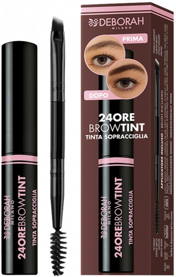 Тинт для бровей - Deborah 24ORE Brow Tint, 02 Brunette - фото N1