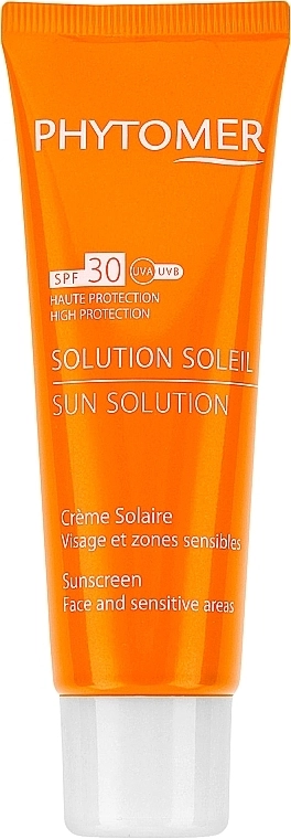 Сонцезахисний крем для обличчя і чутливих зон - Phytomer Protective Sun Cream Sunscreen SPF30, 50 мл - фото N1