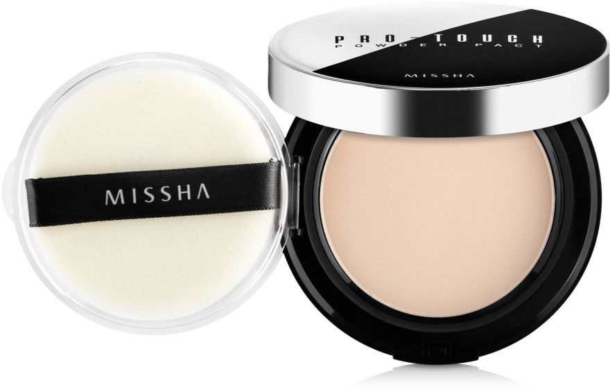 Компактна пудра для обличчя - Missha Pro-Touch Powder Pact SPF 25/PA++, 21 тон, 10 г - фото N1