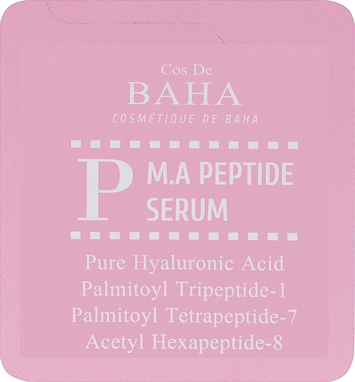 Пептидна сироватка від зморшок з матриксилом та аргіреліном - Cos De Baha P M.A Peptide Serum, 1 мл - фото N2