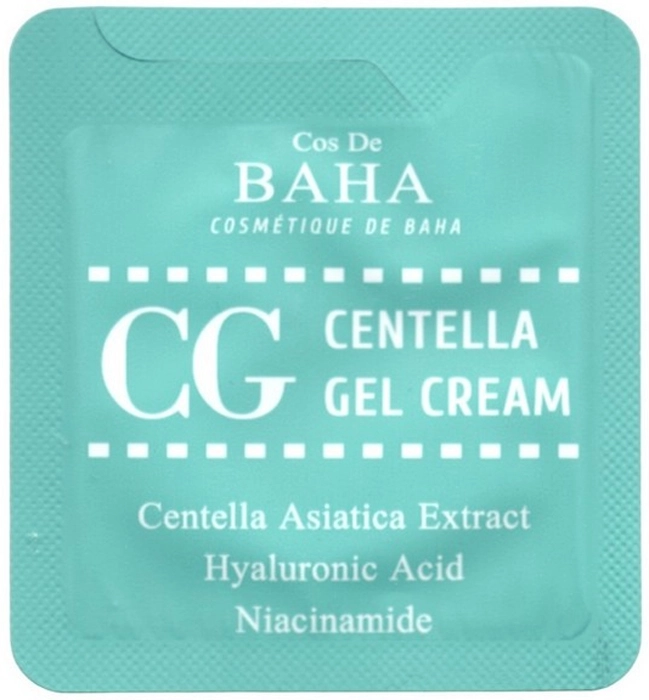 Восстанавливающий успокаивающий крем с центеллой - Cos De Baha CG Centella Gel Cream, 1.5 мл - фото N1