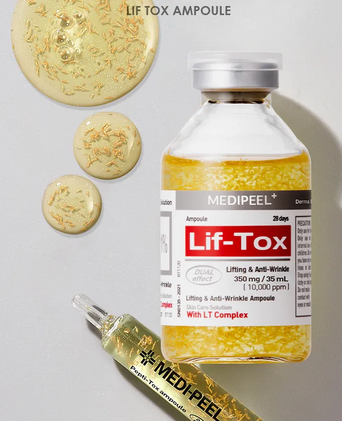 Ампульна ліфтинг сироватка з золотом і прополісом - Medi peel Lif -Tox Ampoule, 30 мл - фото N3