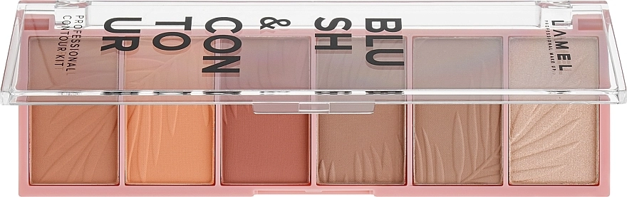 Палетка для контуринга - LAMEL Make Up Blush & Contour, 03 - фото N1