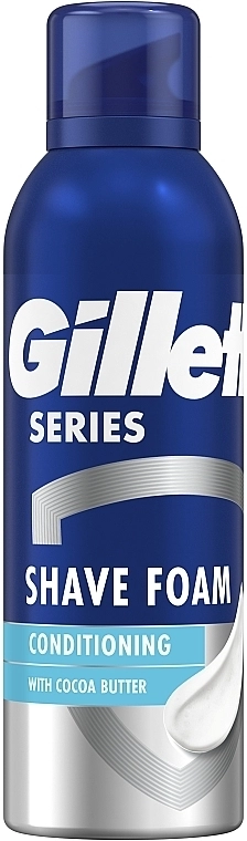 Пена для бритья з маслом какао - Gillette Series Conditioning Shave Foam, 200ml - фото N1