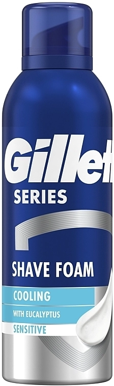 Охлаждающая пена для бритья - Gillette Series Sensitive Cool, 200ml - фото N1