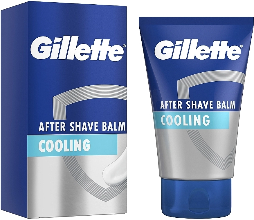 Бальзам после бритья 2в1 "Комфортное охлаждение" - Gillette Pro Gold Comfort Cooling After Shave Balm For Men, 100ml - фото N1