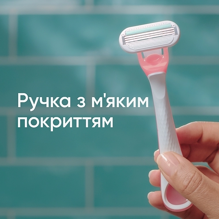 Одноразовые бритвенные станки для чувствительной кожи - Gillette Venus Sensitive, 3шт - фото N2