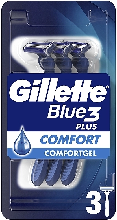 Набір одноразових станків для гоління - Gillette Blue 3 Comfort, 3 шт - фото N1