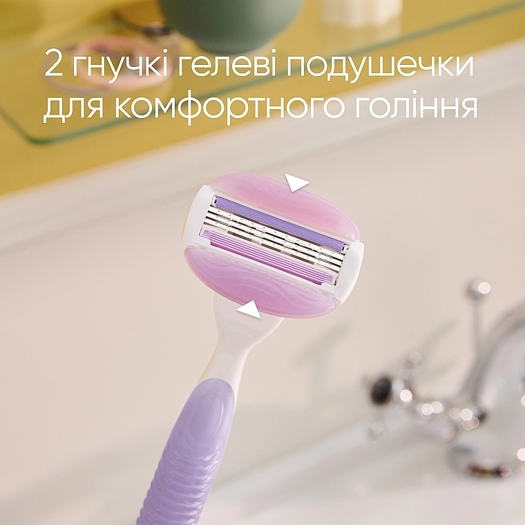 Бритва жіноча + 2 змінні касети - Gillette Venus Comfortglide Breeze - фото N2