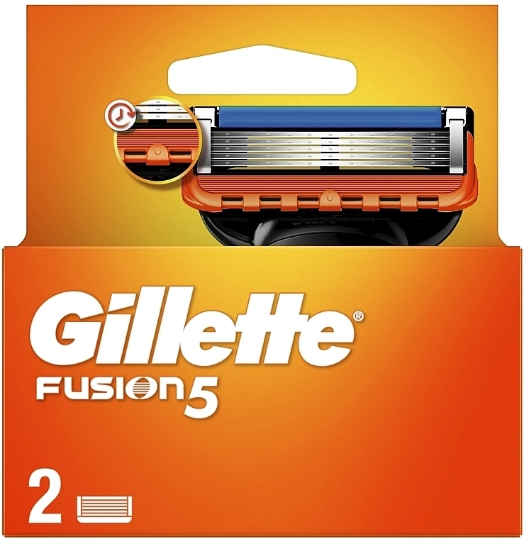 Змінні картриджі для гоління чоловічі - Gillette Fusion 5, 2 шт - фото N1