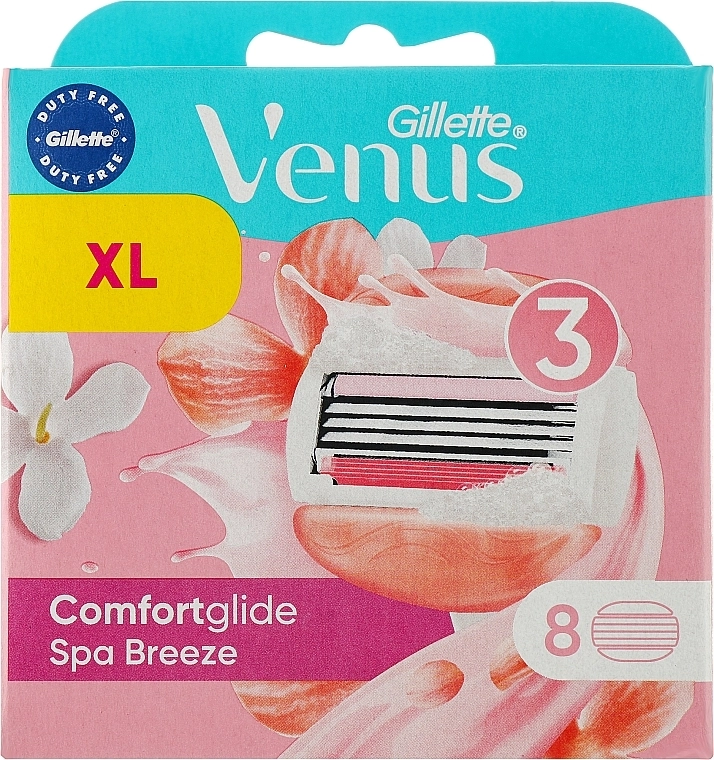 Змінні касети для гоління жіночі - Gillette Venus Spa Breeze Comfort Glide, 8 шт - фото N1