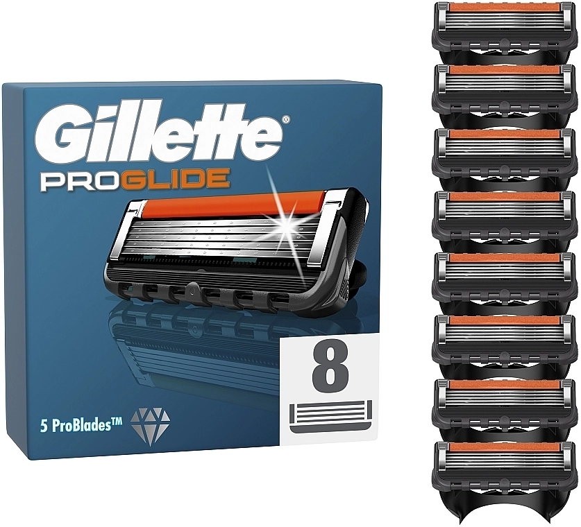 Змінні касети для гоління - Gillette Fusion5 ProGlide, 8шт - фото N1