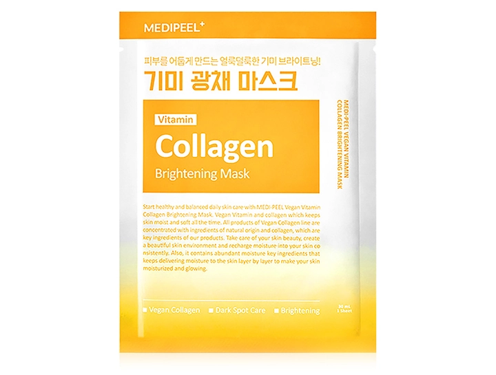 Тканинна маска для обличчя освітлююча - Medi peel Vitamin Collagen Brightening Mask, 25 мл - фото N1