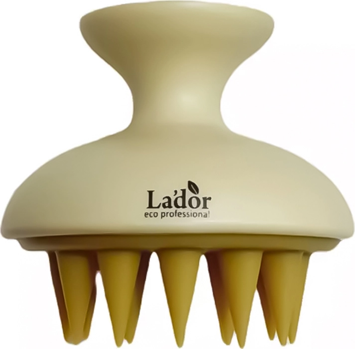 Щітка-масажер для миття волосся та шкіри голови - La'dor Dermatical Shampoo Brush Brown, 1 шт - фото N1