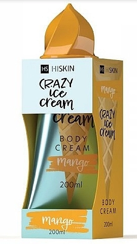 Крем увлажняющий для тела с ароматом манго - HiSkin CRAZY Mango Body Cream, 200 мл - фото N1