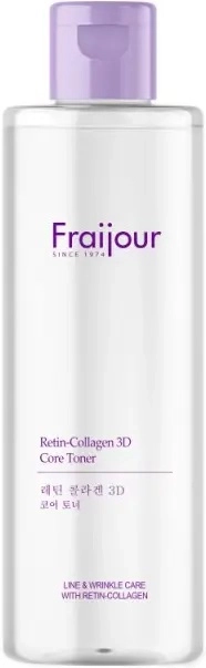 Підтягуючий тонер для обличчя з колагеном та ретинолом - Fraijour Retin-Collagen 3D Core Toner, 250 мл, БЕЗ або ПРИМ'ЯТА КОРОБКА - фото N1