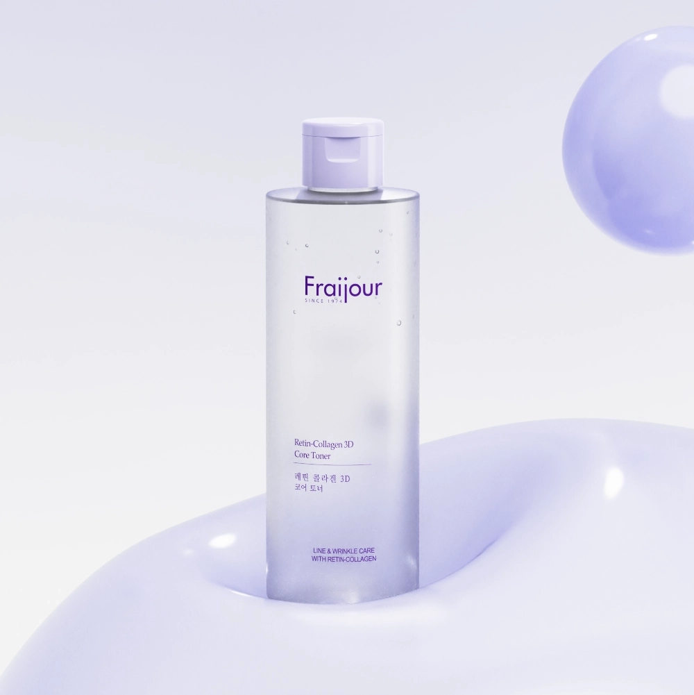 Підтягуючий тонер для обличчя з колагеном та ретинолом - Fraijour Retin-Collagen 3D Core Toner, 250 мл, БЕЗ або ПРИМ'ЯТА КОРОБКА - фото N3