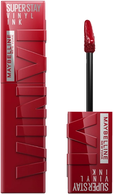 Стойкая жидкая помада для губ - Maybelline New York SuperStay Vinyl Ink Liquid Lipstick, 10 - Lippy - фото N1