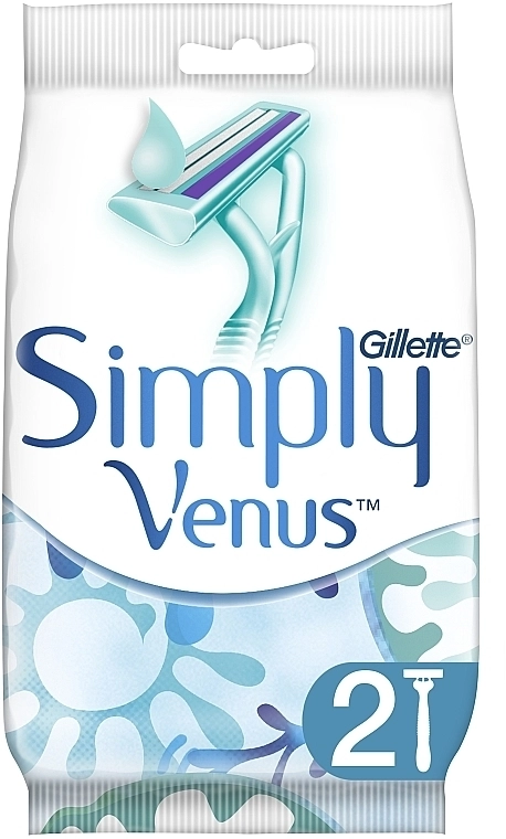 Одноразові бритви жіночі - Gillette Simply Venus 2, 2 шт - фото N1