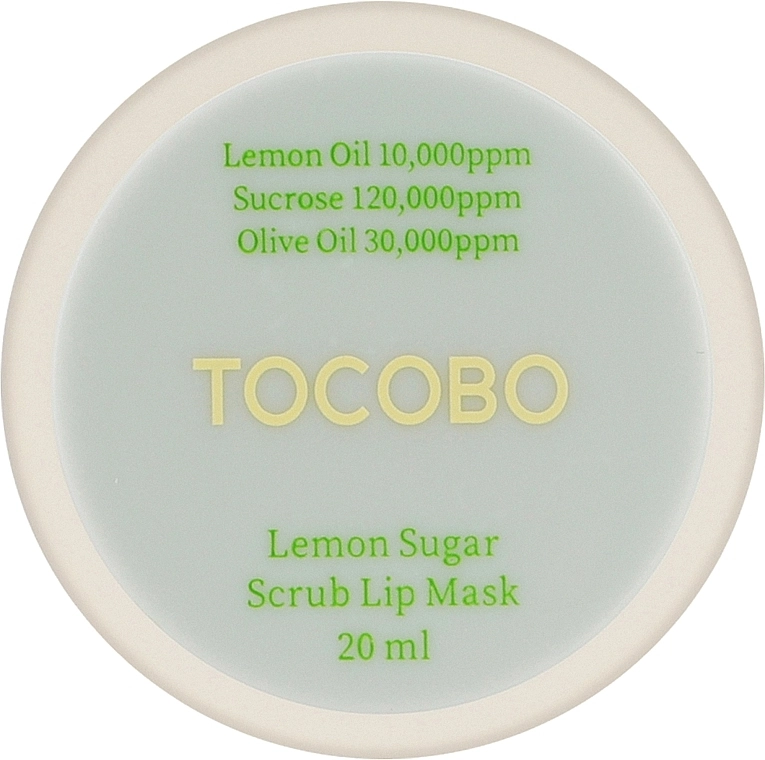 Лимонно-цукрова маска-скраб для губ - TOCOBO Tocobo Lemon Sugar Scrub Lip Mask, 20 мл - фото N3