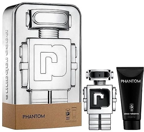 Набір парфумований чоловічий - Paco Rabanne Phantom, (edt/100ml + sh/gel/100ml) - фото N1